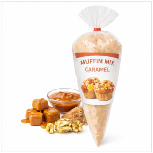 Caramel Frozen Muffin Mix – Piping Bag