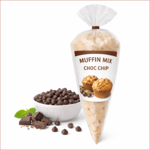 Choc Chip Frozen Muffin Mix – Piping Bag