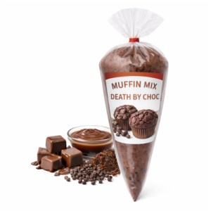 Death By Choc Frozen Muffin Mix – Piping Bag