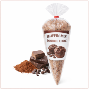 Double Choc Frozen Muffin Mix – Piping Bag