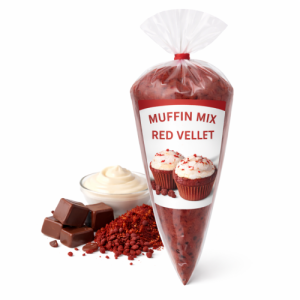 Red Velvet Frozen Muffin Mix – Piping Bag